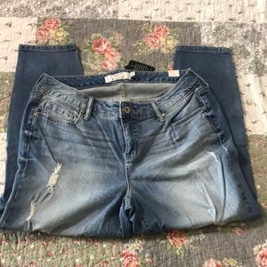Torrid Distressed Ankle/ Crop Jeans